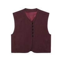 OUWU- Top Corto Sin Mangas Con Cuello Redondo Para Mujer, Ropa De Calle Retro, Traje Informal, Chaleco Y2K - details 1