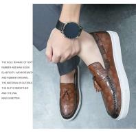 Nuevos zapatos Oxford de cuero genuino para hombre de diseñador de alta calidad, estilo de punta redonda, fáciles de usar de talla grande - details 8