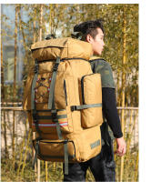 Bolsas de Trekking de 130L para hombre, mochila de escalada con cordón de rayas reflectantes para acampar al aire libre, senderismo, bolso de viaje, mochilas de equipaje - details 15