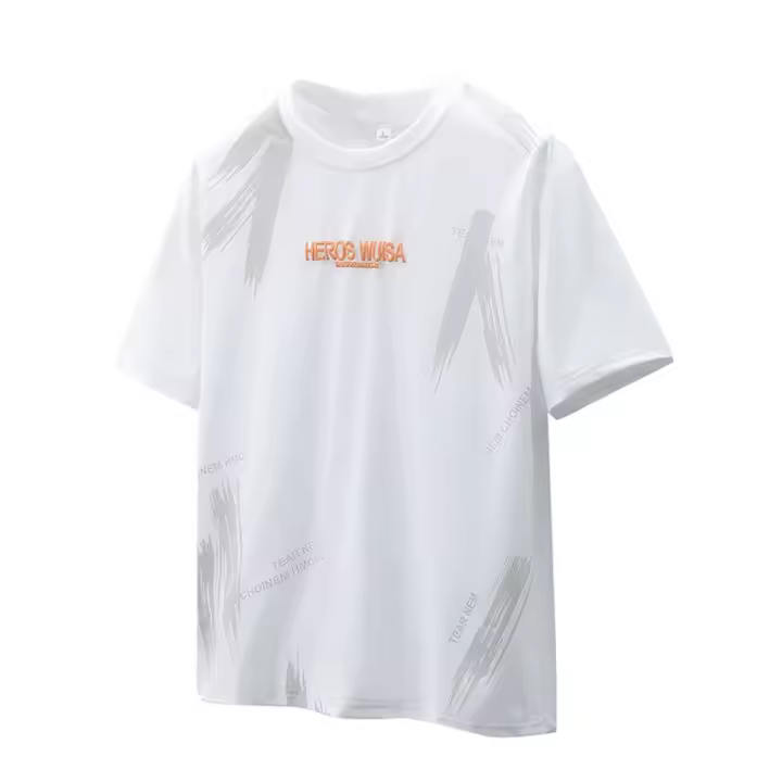 Camiseta de manga corta transpirable y holgada para hombre de verano. - 1