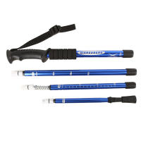 Bastones de Trekking plegables de 4 secciones, palo de escalada portátil para exteriores, accesorio de senderismo, bastón de Camping - details 3
