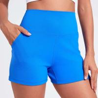 Pantalones cortos deportivos informales para Yoga, cintura alta, gimnasio, ejercicio, correr, tenis, Fiess - details 9