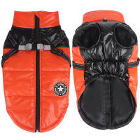 Chaqueta cálida de invierno con arnés para perros pequeños y medianos, abrigo de algodón grueso impermeable para mascotas, ropa para Chihuahua, Bulldog francés - details 14