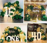 Kit de Arco de Globos Blancos y Dorados Decoración de Fiesta de Boda, Aniversario, Cumpleaños - details 3