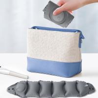 Almohada inflable en forma de U, protección del cuello, almohada de viaje de inflado prensado, almohada portátil súper ligera para vértebras cervicales - details 7