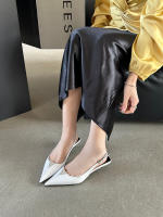 Viento puntiagudo vacío zapatos de mujer moda color sólido bolsa de tacón bajo cabeza sandalias simple temperamento versátil luz boca zapatos - details 9