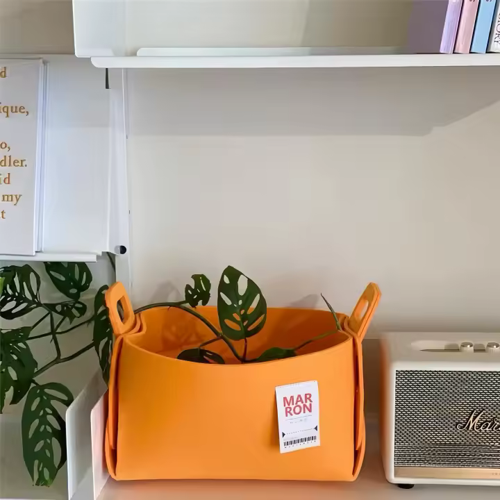 Cesto de fieltro plegable 37cm x 28cm x 25cm Cesto para ropa sucia Organizador para maletero y oficina - 1