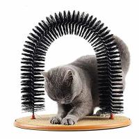 Juguetes para gatos arcos auto-masaje cepillo de acicalamiento mascota gato rascador alfombra juguetes interactivos - details 1
