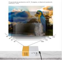 Mini Proyector Portátil con Móviles Home HD con memoria USB y SD, cine en casa, mejora su experiencia de películas, TV y juego - details 8