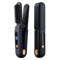 Portátil Sin Cable Alisador de Cabello 3 Velocidades Ajustables Cepillo Eléctrico para Estilizar Rizos Desenredador para Belleza - details 9