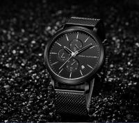 Reloj de Pulsera de Acero Inoxidable con Dial Pequeño Reloj de Negocios Impermeable con Correa de Cuero Automático Multifuncional de Marca Superior - details 18