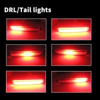 Luces reflectoras de parachoques LED iJDM para Infiniti Q50 QX56 QX60 QX80 Nissan Pathfinder Rogue Ftion como luz trasera, freno y antiniebla trasera - details 7
