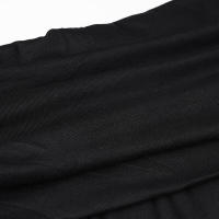 BUNO-elegante moda volantes oscuros vestido largo dividido gótico Slash cuello manga larga Maxi vestidos para mujeres 2023 vacaciones playa - details 9