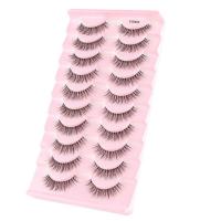 Pestañas False Transparentes 10 Pares Simulación Natural Ideal para Principiantes de Maquillaje - details 0
