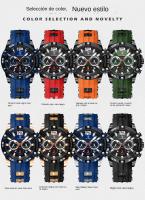 POEDAGAR Multifunción nuevo hombre reloj de silicona con reloj de cuarzo - details 8