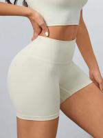 Pantalones cortos deportivos con cintura alta, levantamiento de cadera, Fiess, correr, ciclismo, pantalones cortos de 3 puntos, pantalones cortos de yoga de secado rápido para mujer - details 2