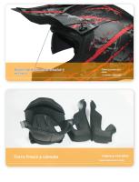 Casco de moto hombre mujer MX Carreras de Locomotora aire libre mtb - details 8