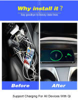 Cargador inalámbrico Qi para coche, adaptador de placa de carga rápida para teléfono celular, modificación Interior, piezas de automóvil, para B-MW serie 7, 2016-2022 - details 2