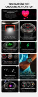 Relojes inteligentes Fitness exterior deporte sano ritmo cardíaco presión arterial hombre mujer Bluetooth llamada reloj - details 1