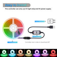 Tira de luz LED COB 5V USB Bluetooth APP XUNATA 576Leds/m Iluminación lineal para decoración del hogar y retroiluminación de TV flexible y transparente - details 5