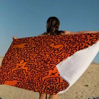 Keiths Haring Beach para niños, baño personalizado, piscina, vacaciones, toalla de picnic, regalo de fiesta - details 8