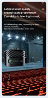 Transmisor y receptor de Audio 2 en 1 con Bluetooth, 3,5 MM, AUX, RCA, TF/USB, u-disk, adaptador inalámbrico de música estéreo Hifi con micrófono y pantalla LED - details 7