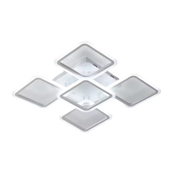 Lámpara de Techo LED Moderna 90W Acrílica Blanca Fría Diámetro de 60CM - 1