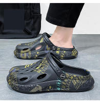 Sandalias de playa huecas antideslizantes con punta cerrada de EVA informal para hombre, dedos de los pies para el hogar - details 5