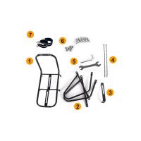 Portaequipajes trasero de aluminio bicicleta portabultos alforjas silla bicicleta cesta bici