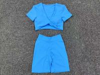 Traje de entrenamiento de yoga para mujer, conjunto de gimnasio, sujetador deportivo, pantalones, ropa deportiva - details 13