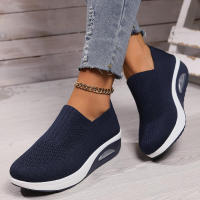 Zapatillas de deporte informales para mujer, zapatos de plataforma para caminar de diseñador deportivo con cordones de malla transpirable, nueva moda de verano - details 19