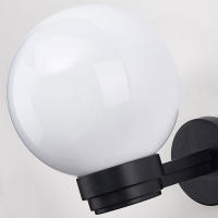 Luz de pared para interiores y exteriores con sombra de globo acrílico blanco o transparente para entrada, porche, Patio, Exterior, Base E27, linterna de pared - details 4