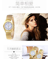 Reloj de pareja de cuarzo con banda elástica para hombre y mujer con esfera grande y puntero digital de mediana edad y ancianos - details 6