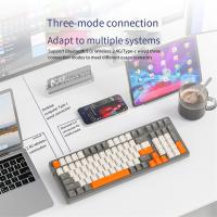 Teclado mecánico de 100 teclas, 2,4G, Bluetooth, estructura de junta de teclado inalámbrico - details 3