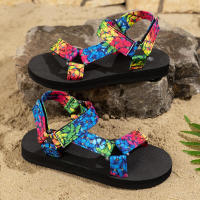 Verano plano ligero con sandalias de playa de punta redonda para mujer - details 22