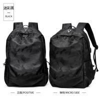 Mochila resistente al desgaste para viajeros, mochila informal de tela Oxford, mochila curva impermeable neutra para estudiantes de secundaria - details 26