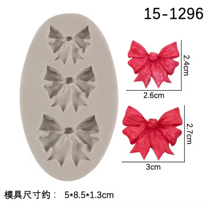 Molde de Pastel de Silicona Decoración de Pastelería Pajarita Horneado de Cerámica Suave - 1