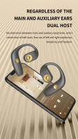 VAORLO OWS-Auriculares deportivos inalámbricos con Bluetooth 5,2, cascos con gancho para la oreja, estéreo, HiFi, TWS, conducción de aire - details 13