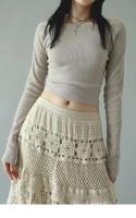 Falda de Denim de Crochet de Alta Calidad Hembra Grande, Cintura Alta, Moda Coreana de Verano - details 18