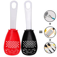 Cuchara coladora de cocina, cuchara ranurada para escurrir y moler - details 4
