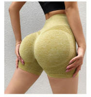 Pantalones cortos de yoga sin costura para mujeres, pantalones deportivos para gimnasios, pantalones ajustados para cintura alta - details 5