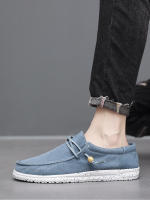 Zapatos de lona de hombre de talla grande para primavera y verano, estilo casual, ligeros y de un solo pedal. - details 12