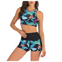 Bikini para mujer, ropa de playa, con estampado push up, dos trajes de baño tres, conjunto s, traje de baño de talla grande para mujer - details 1