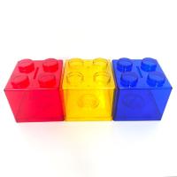 Caja de Ahorro de Bloques Creativos de Dinero 1PC Estuche de Almacenamiento de Monedas en Plástico Transparente para Niños Regalo Decoración del Hogar - details 3