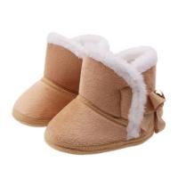 Botas De Nieve Para Bebés Invierno Calientes De Peluche Niños Niñas Antideslizantes Suela Suave Botines Recién Nacidos Unisex - details 1