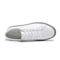 Nuevos zapatos deportivos de patinaje para mujer blancos de diseñador de vaca de cuero genuino a la moda, marca de precio bajo para comerciantes de zapatos - details 0