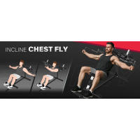 Prensa de pecho inclinada: Rear Delt Fly Reverse PEC Deck hine Butterfly para entrenamiento de gimnasio en casa Equipo de hombro sentado Fiess - details 1