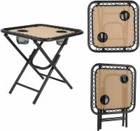 Juego de tumbona plegable con almohada, silla de jardín ergonómica, tumbona - details 20