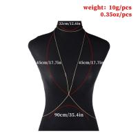 Nuevo vientre para mujer, cadenas de cintura cruzada, traje femenino, joyería corporal a la moda para niña - details 1
