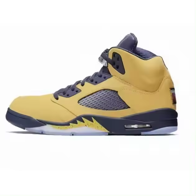 Zapatillas de baloncesto blancas, transpirables, planas, zapatillas de deporte informales, zapatillas de diseñador 5s para hombre, deportes para mujer, zapatos para correr al aire libre - 1